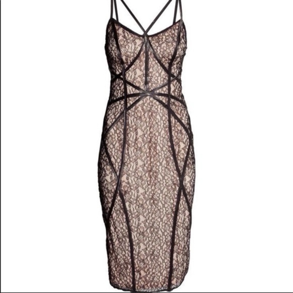 H&M Lace Midi Dress - Size 4